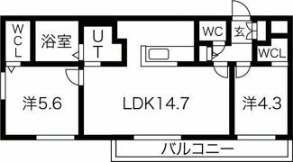 ラ・メゾン宮の沢の間取り画像