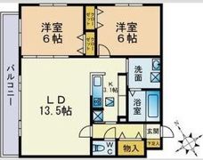 プレシェルト山の手通の間取り画像