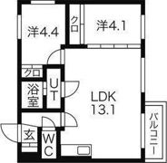 フォルトゥーナ学園前の間取り画像