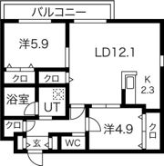 La Meridian Centralの間取り画像