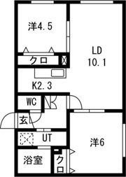 ヴレネージュ南郷の間取り画像