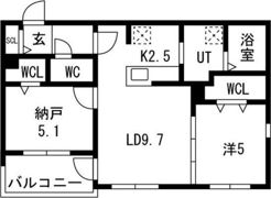 アルファスクエア円山4条の間取り画像