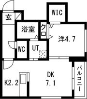 アウラ サッポロの間取り画像