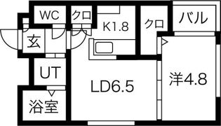 コートロティ南円山の間取り画像