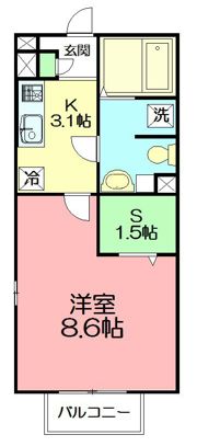 アミカ湘南Aの間取り画像