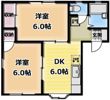 クローバーハイツBの間取り画像