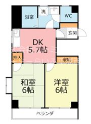 レーベン見附町の間取り画像