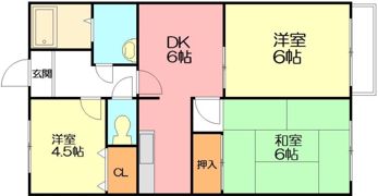 フェリース中根の間取り画像