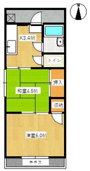 レピュート小林Aの間取り画像