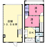 小野町5－87－4住居付店舗の間取り画像