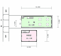 正徳町4丁目事務所付工場の間取り画像