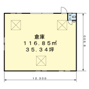上鳥羽塔ノ森柴東町202倉庫の間取り画像