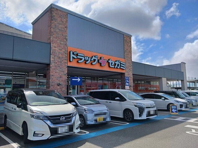 近くのドラッグセガミまで550m（徒歩7分）