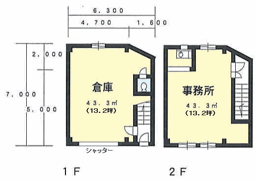 田口4丁目 倉庫付事務所の間取り画像