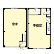 渡瀬町事務所付倉庫の間取り画像