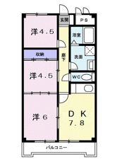 神栄マンションの間取り画像