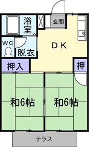 森谷コーポの間取り画像