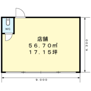 福万寺町6丁目店舗（M．S）の間取り画像