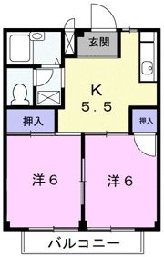 ハイツ三光の間取り画像