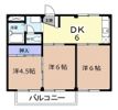 島田ハイツBの間取り画像