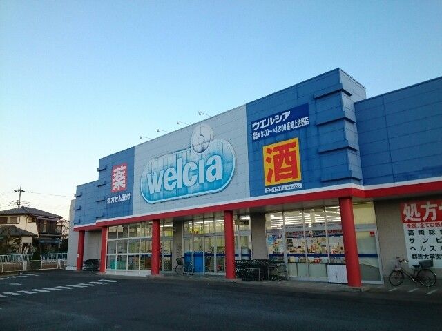 近くのウエルシア高崎上佐野店まで130m（徒歩2分）