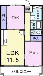 パークサイドマンション吉田の間取り画像