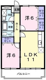 コーポ大末の間取り画像