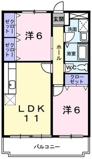 コーポ大末の間取り画像