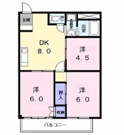 シティハイツ服部の間取り画像