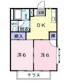 エレガンスかわいA棟の間取り画像