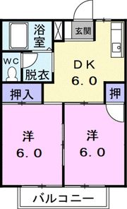 シティハイツ峰の間取り画像