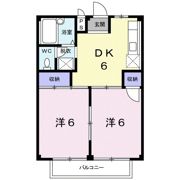 リバーサイド小川Bの間取り画像