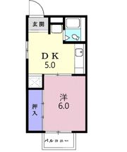 ハイツ東山の間取り画像