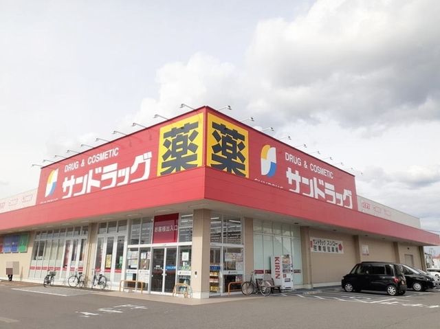 近くのサンドラッグ岡崎上和田店まで750m（徒歩10分）