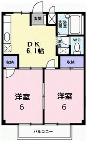 コーポ長島の間取り画像