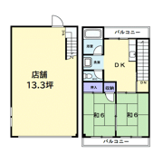 新金岡町5丁住居付店舗（1）の間取り画像