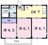 セントラルハイツAの間取り画像