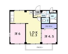 セントラルハイツBの間取り画像
