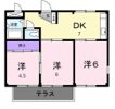 コーポみつわ台の間取り画像