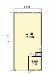 金の隈2丁目工場Bの間取り画像