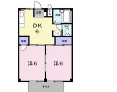 ハイツオチアイの間取り画像