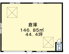 加守町3丁目倉庫K2の間取り画像