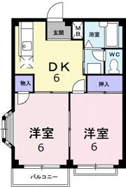 エルディム岩渕Aの間取り画像