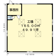 二川町西向山倉庫B棟の間取り画像