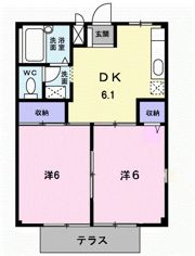 サンシティコスモ Aの間取り画像