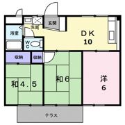 橋本コーポの間取り画像