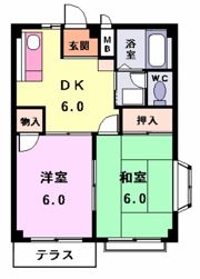サンメゾン藤の間取り画像