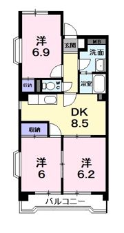 メゾングリーンヒルの間取り画像