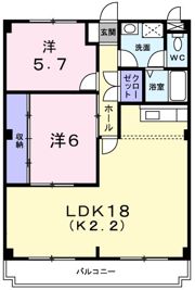 リバーサイド朝霧の間取り画像