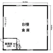 龍舞町倉庫2Bの間取り画像